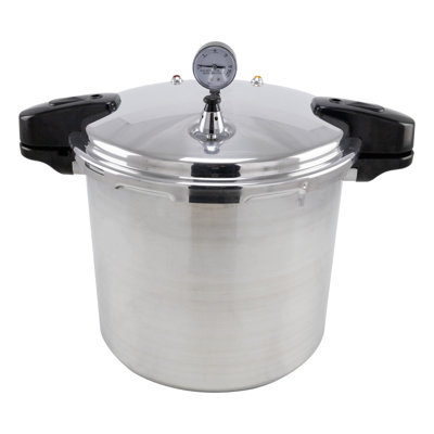 NESCO 24 Qt. Manual Pressure Canner for Home Canning, Stainless Steel Clad Bottom, Stovetop Compatible