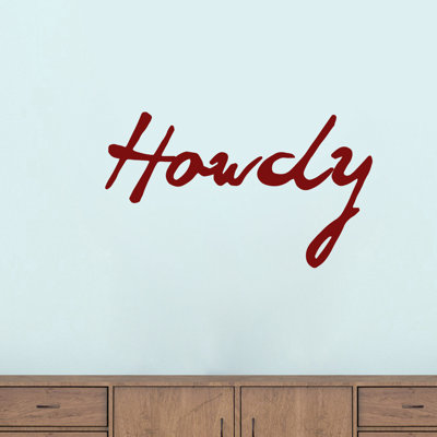 Décalcomanie murale howdy