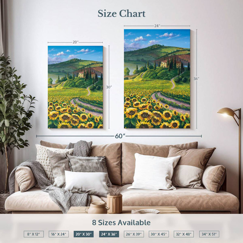 Alvord Golden Tuscana, H 36 po x l 24 po