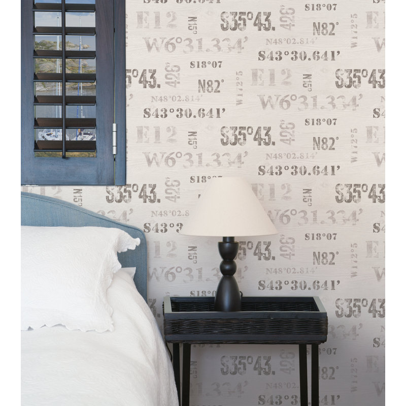 10m x 53cm Matte Non-Pasted Wallpaper Roll, Taupe/Grey