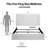 Caron Upholstered Wingback Bed / 52.3" High Headboard / Simplicity / Minimalist / Without Wooden Slats / Box Spring Request / Easy Assembly / King / Textured Ivory Canvas Chenille-763714779