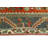 One-of-a-Kind 4'10" x 9'7" 1980s Rectangle and Runner Wool Area Rug in Blue and Green