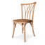 Arden Elm Dining Chair with Woven Cane Seat
