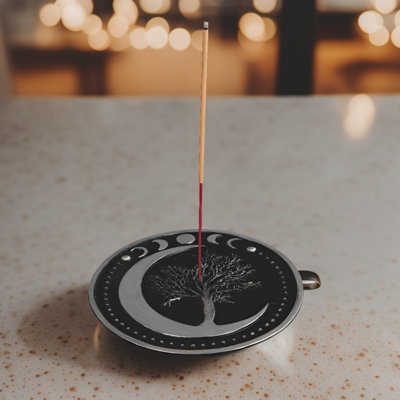 4.75"W Moon Phases Incense Burner