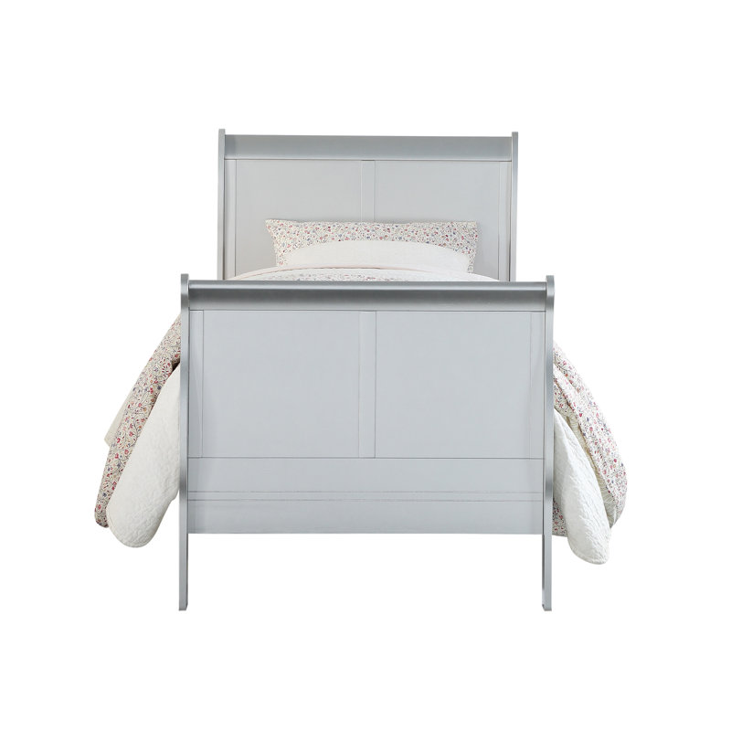 Cavender Platinum Sleigh Bed, Twin