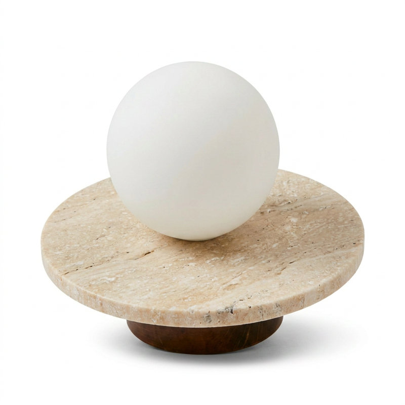 Applique murale Alba Travertine Globe