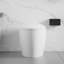 Toilette intelligente avec bidet, siège et couvercle à ouverture / fermeture automatique, contrôle du capteur au pied, chasse d'eau de 1,28 po, fonction de bidet de mise à niveau de la salle de bain, capteur, séchoir à air chaud, affichage à DEL,-126207258