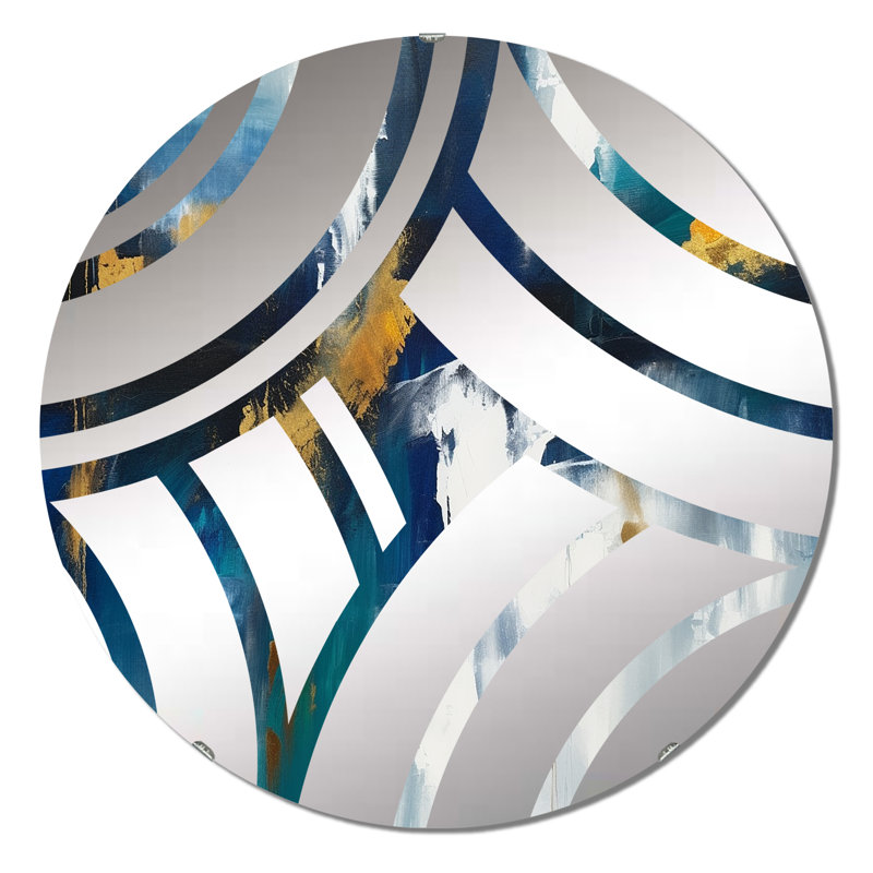 Limbrey - Miroir décoratif Center Wave, 23,6 po x 23,6 po