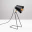 Lampe de table moderne noire, design industriel, 15,0 po x 9,8 po | Corps en métal, hauteur: 15,7 pouces, type de douille: E27 Max 40W | Éclairage durable et élégant pour la maison et le bureau, d'inspiration scandinave, classé IP20-879495056