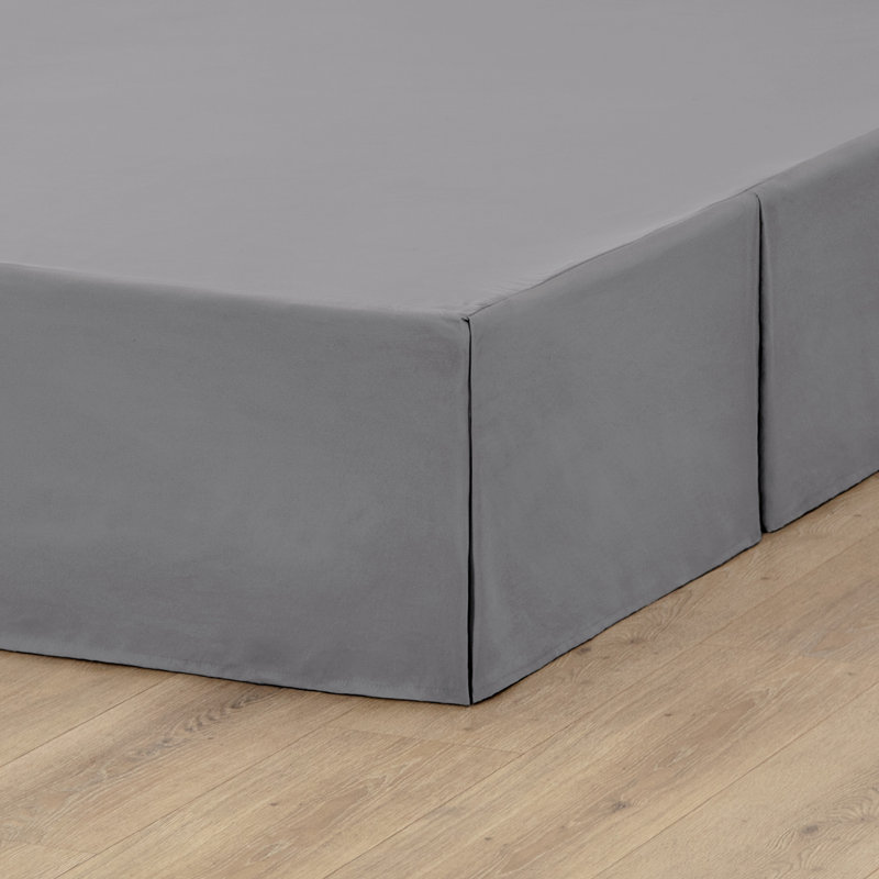 Tailored Bed Skirt, Twin XL, Gray