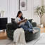 Fauteuil pivotant à 360 degrés en mousse de chenille - canapé-lit moelleux pour le salon, la chambre à coucher et le coussin de salon-873951788-873951789
