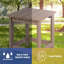 Table d'appoint carrée Adirondack
