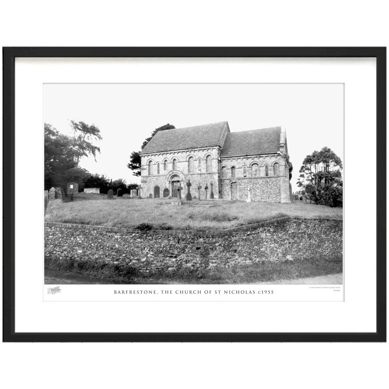Barfrestone, The Church Of St Nicholas C1955 - Single Picture Frame Print, 60cm H x 80cm W x 2.3cm D