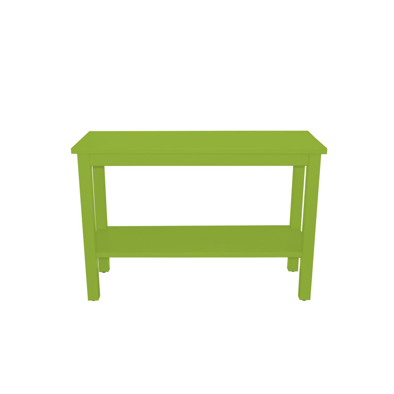 Console en bois massif 44 po Haralan, Vert lime