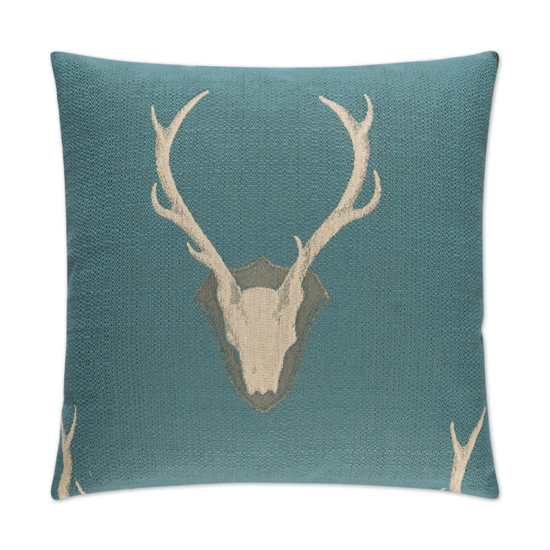 Uncle Buck Throw Pillow, Teal, 36"H x 36"W