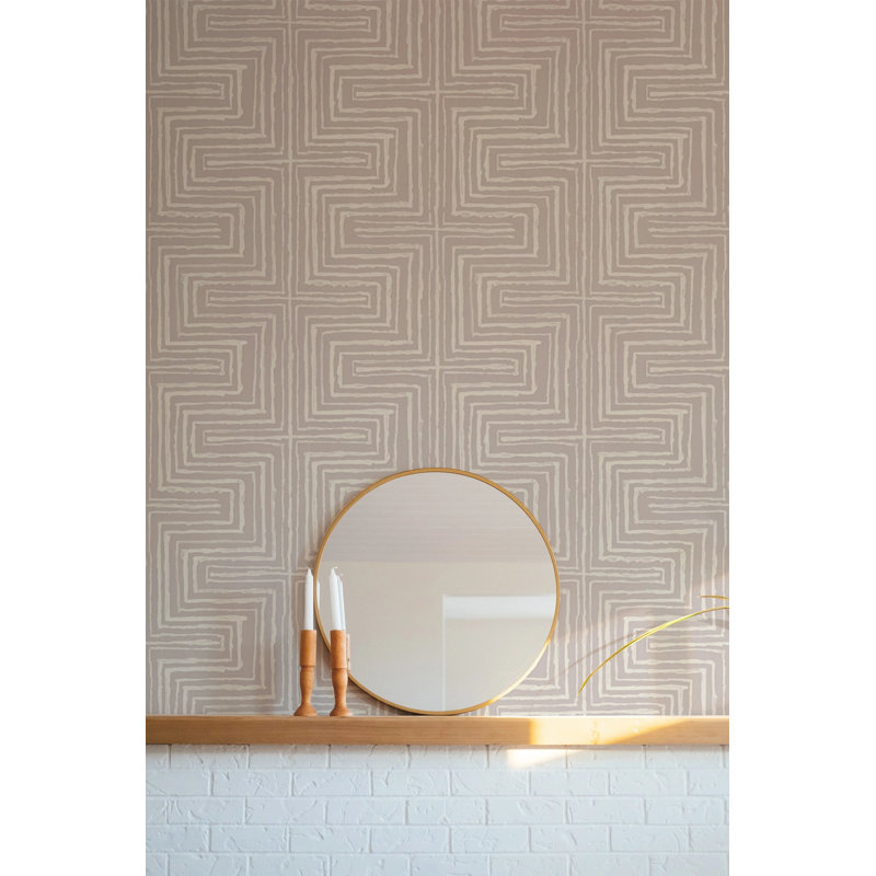 Cornered - Wallpaper, Rose Stone, Peel & Stick