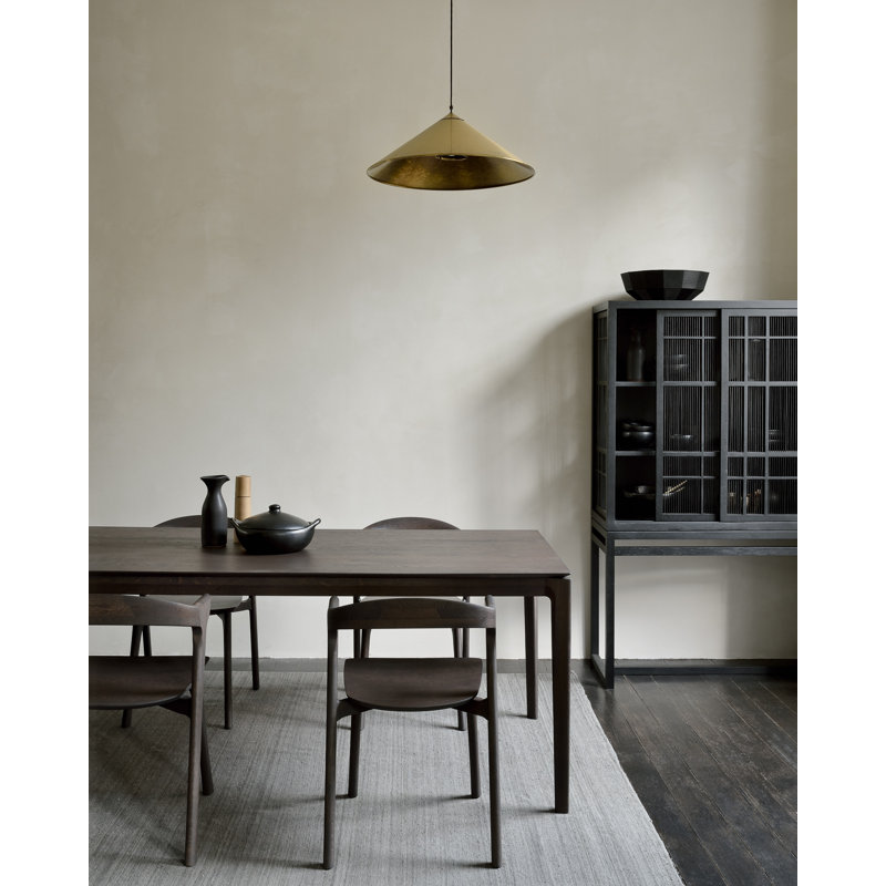 Bok Solid Wood Dining Table, Tainted Oak, 30"H x 87"L x 37.5"W