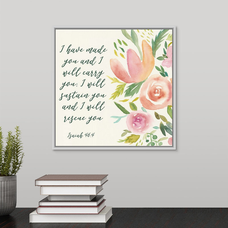 Grace On Grace I par Studio W - reproduction sur toile, H 13,7 po x l 13,7 po x P 1,75 po, Cadre blanc