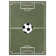 Short pile children's rug Estadio green