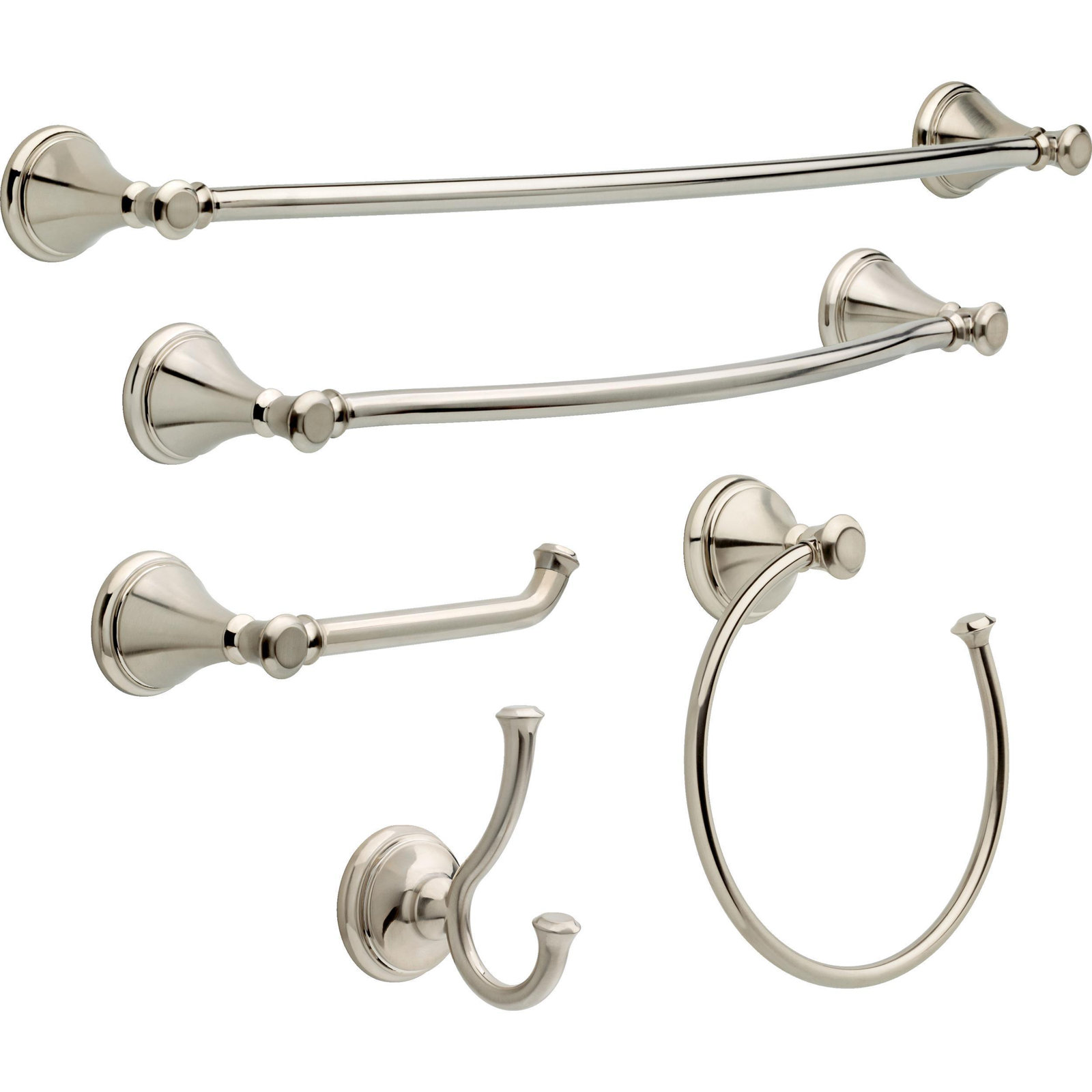 Cassidy™ 18" Wall-Mounted Towel Bar, Brilliance Stainless