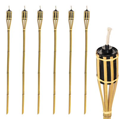 Harbour Housewares - Bamboo Garden Torches - 114cm