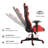 Inbox Zero Adjustable Reclining Ergonomic Swiveling PC & Racing Game Chair-526841338