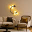 Applique murale C en métal 6 lumières-680898105