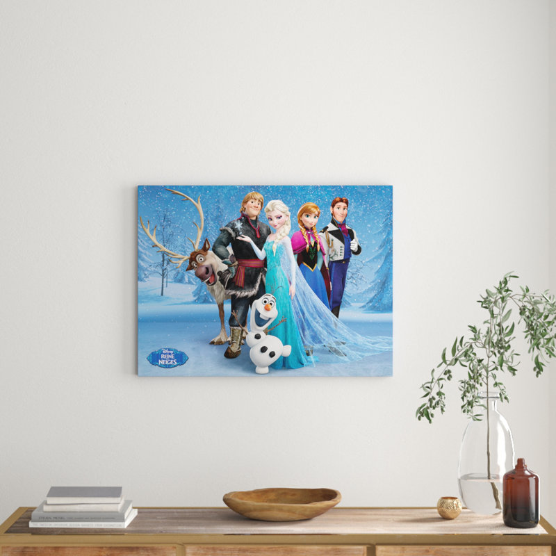 Group French Graphic Art Print on Canvas