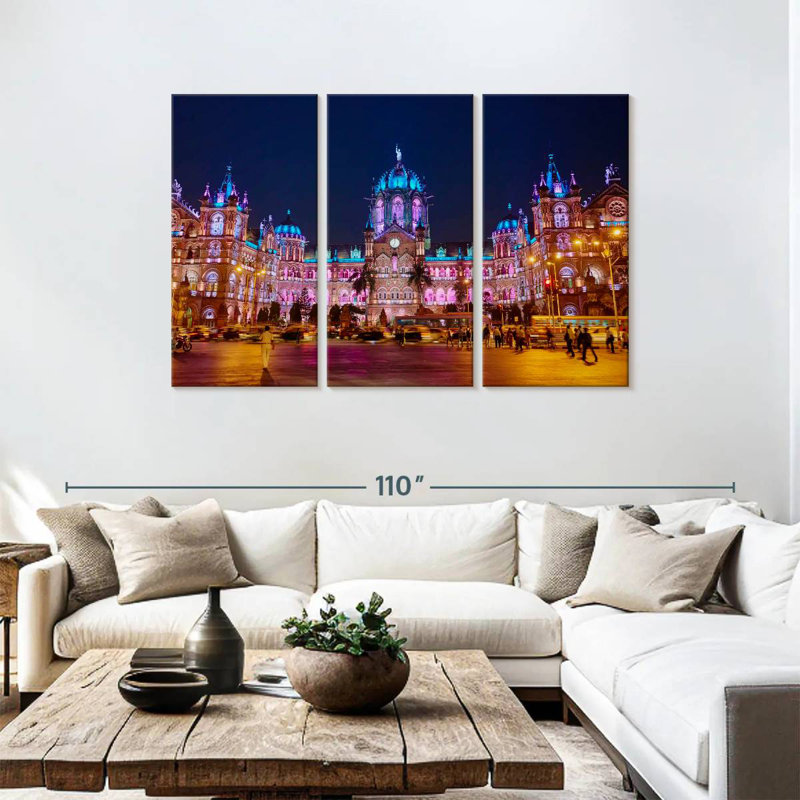 Sireci Chhatrapati Shivaji Maharaj Terminus, 48" H x 74" W