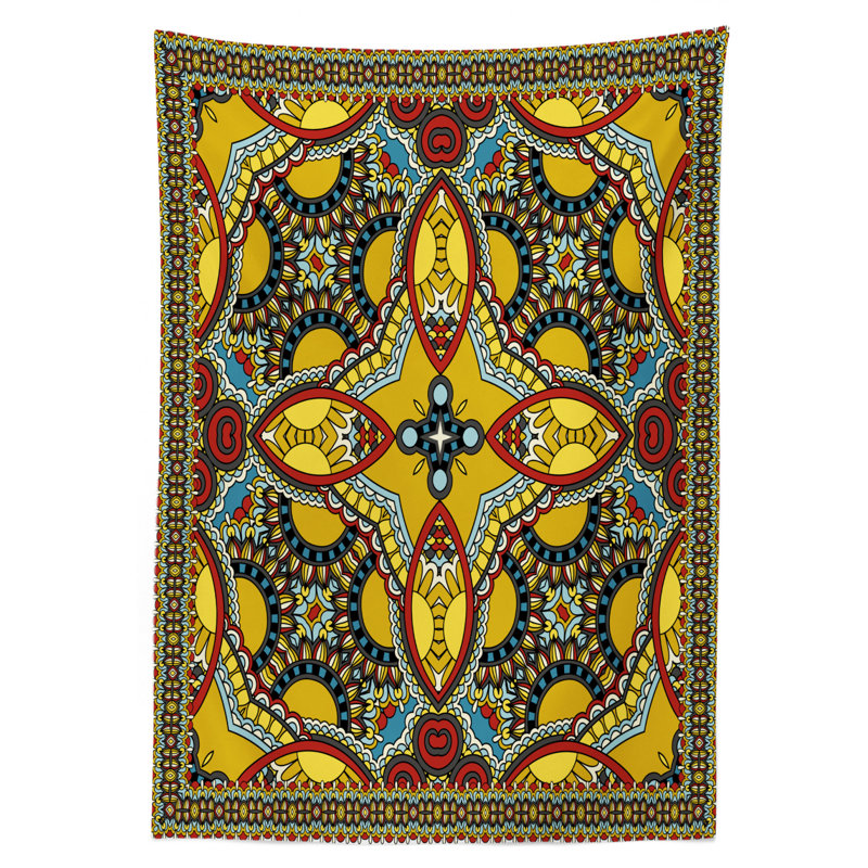 Oriental Tablecloth, 84" L x 60" W