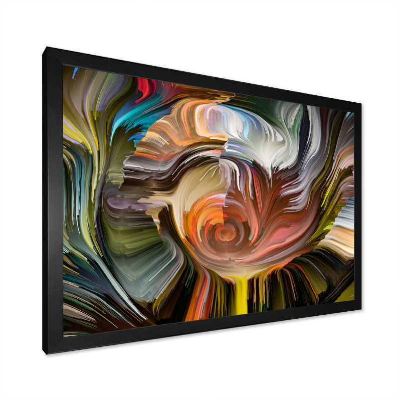 «Reality Of Liquide Art V», reproduction sur toile encadrée, Cadre noir, H 8 po x l 12 po x P 1 po