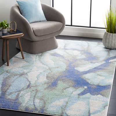 Liesegret Performance Abstract Rug