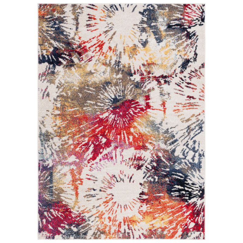 Tapis abstrait Dominck Performance, Rectangle 9 pi x 12 pi