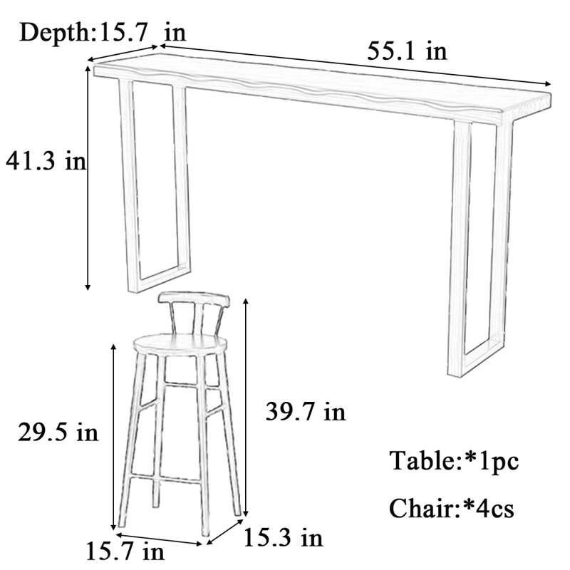 Dejon, 41.3"H x 55.1"L x 15.7"W