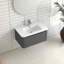 Meuble-lavabo flottant gris de 30 po avec lavabo intégré en céramique blanche, poignée inclinée confortable à 45 °, tiroir à fermeture en douceur, rangement spacieux pour les articles de toilette, conception européenne, installation rapide de 30 po-1945851897