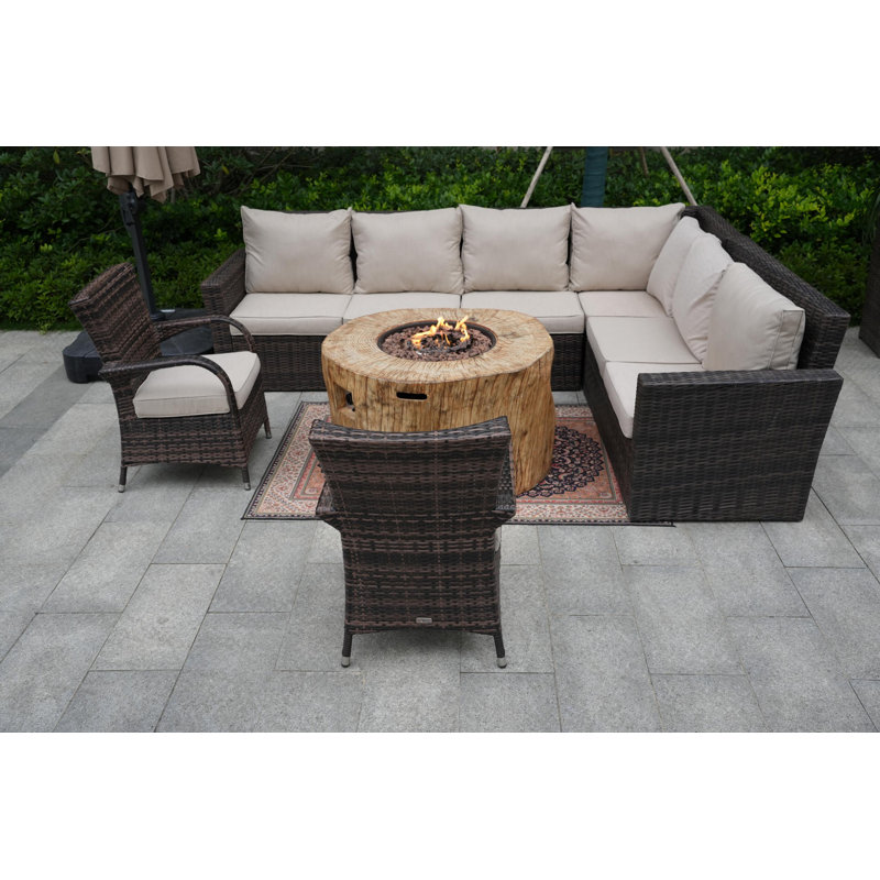 8 - Person Patio Conversation Set with Cushions