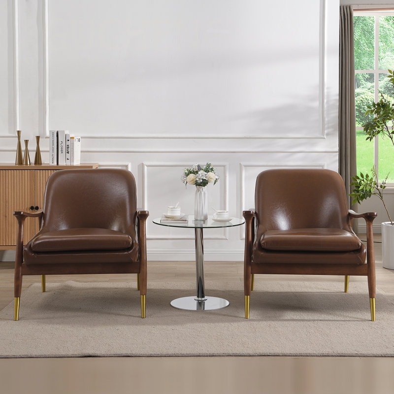 Comfortable Mid-Century Style Accent Chair with Premium Materials and Stylish Design