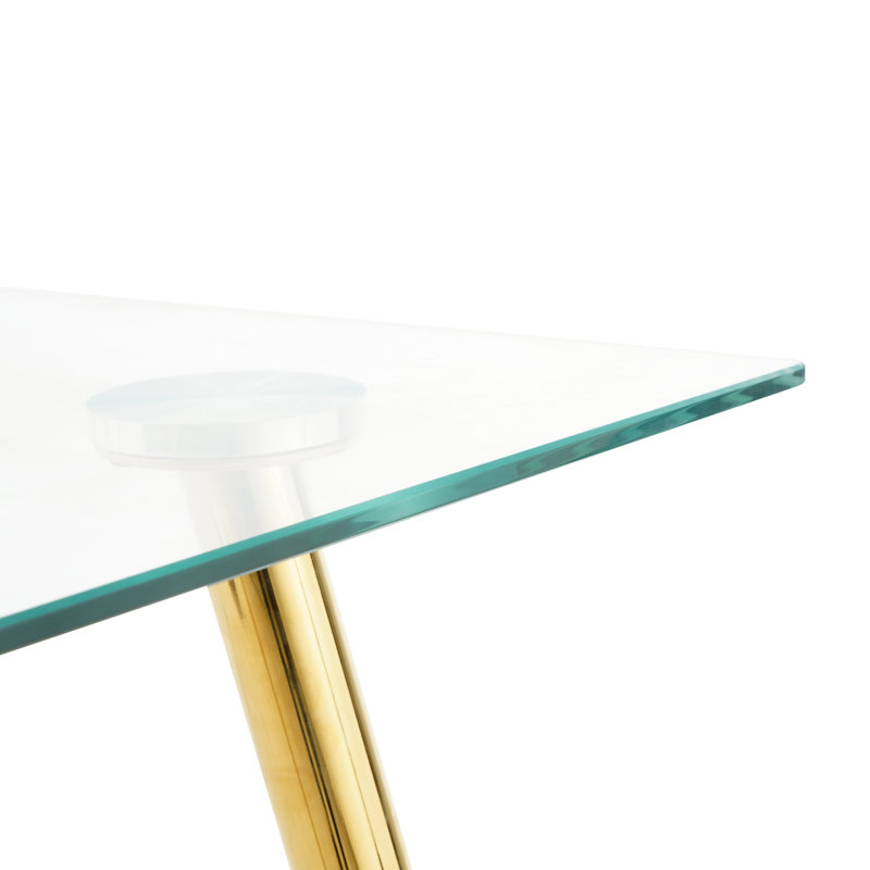 Table de salle à manger moderne Modern, Doré