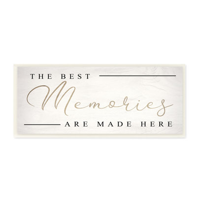 " Memories Phrase Touching Shabby Elegance Glam Sign " Graphic Art Print