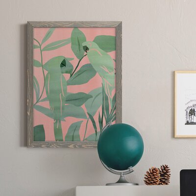 Pink and Green Birds of Paradise II - Picture Frame Painting on Canvas -  Bayou Breeze, AFF07E78206B4BE68F65DF9F86FB8BB2