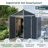 Palram - Canopia Rubicon 6 ft. W x 7.5 ft. D Weather-Resistant Polycarbonate Outdoor Storage Shed for Garden, Backyard & Tools-94128977