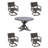 Premium All-Weather Wicker Outdoor Dining Armchair with Cushion