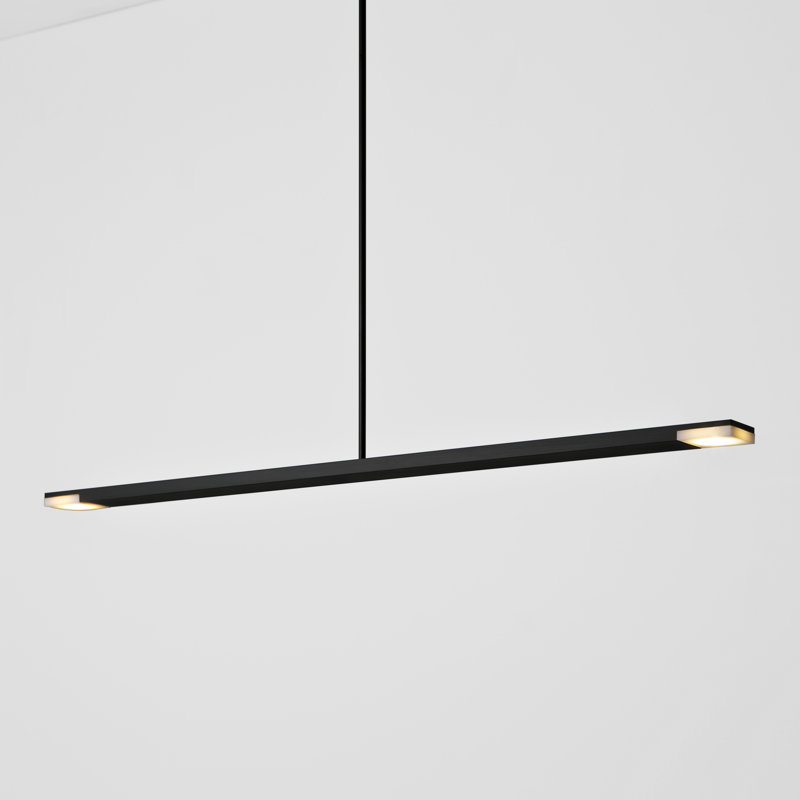 Virga 1 - Light LED Pendant, Black Anodized, 3500K