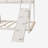 Twin over Queen House Bunk Bed with Climbing Nets and Climbing Ramp, Natural-905865324