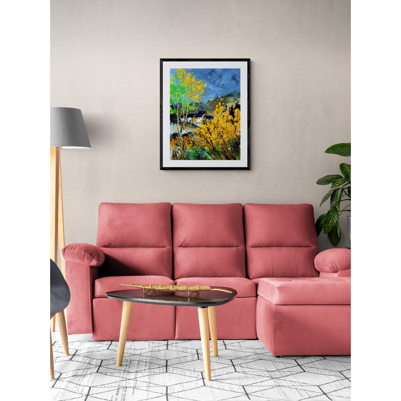 Spring Yellow Print by Pol Ledent, 32" H x 24" W, Wrapped Canvas