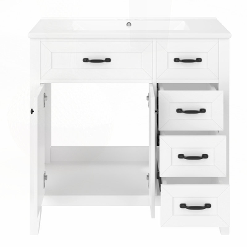 Meuble-lavabo 36 po avec lavabo, Blanc