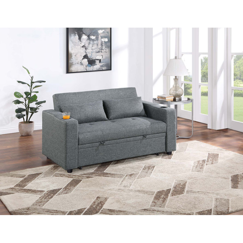 Canapé convertible, Gris clair