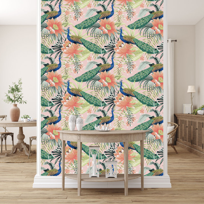 Carrelage papier peint Cristobal Pastel, L 10,4 po x l 25 po, Papier