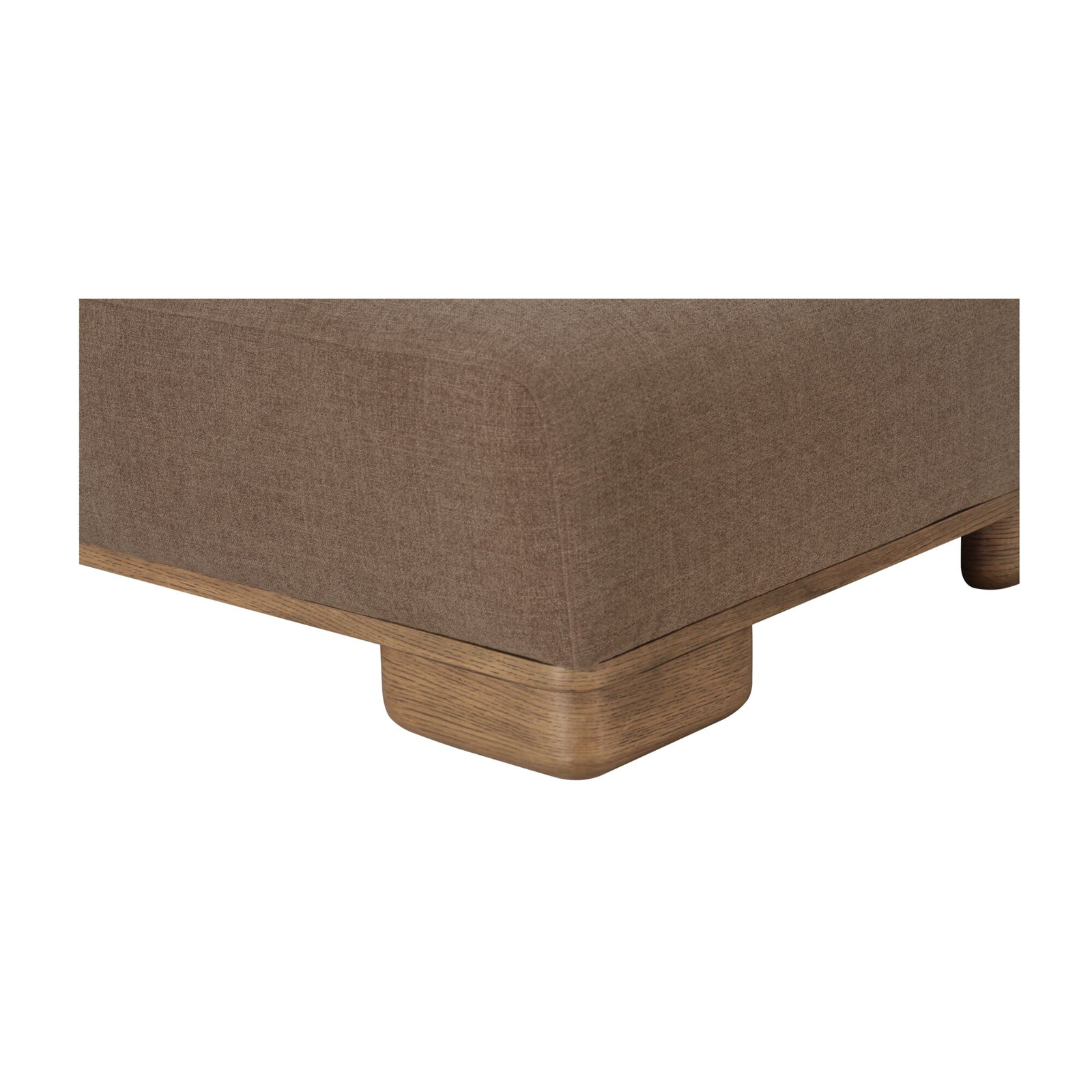Beau 35" Ottoman, Brown