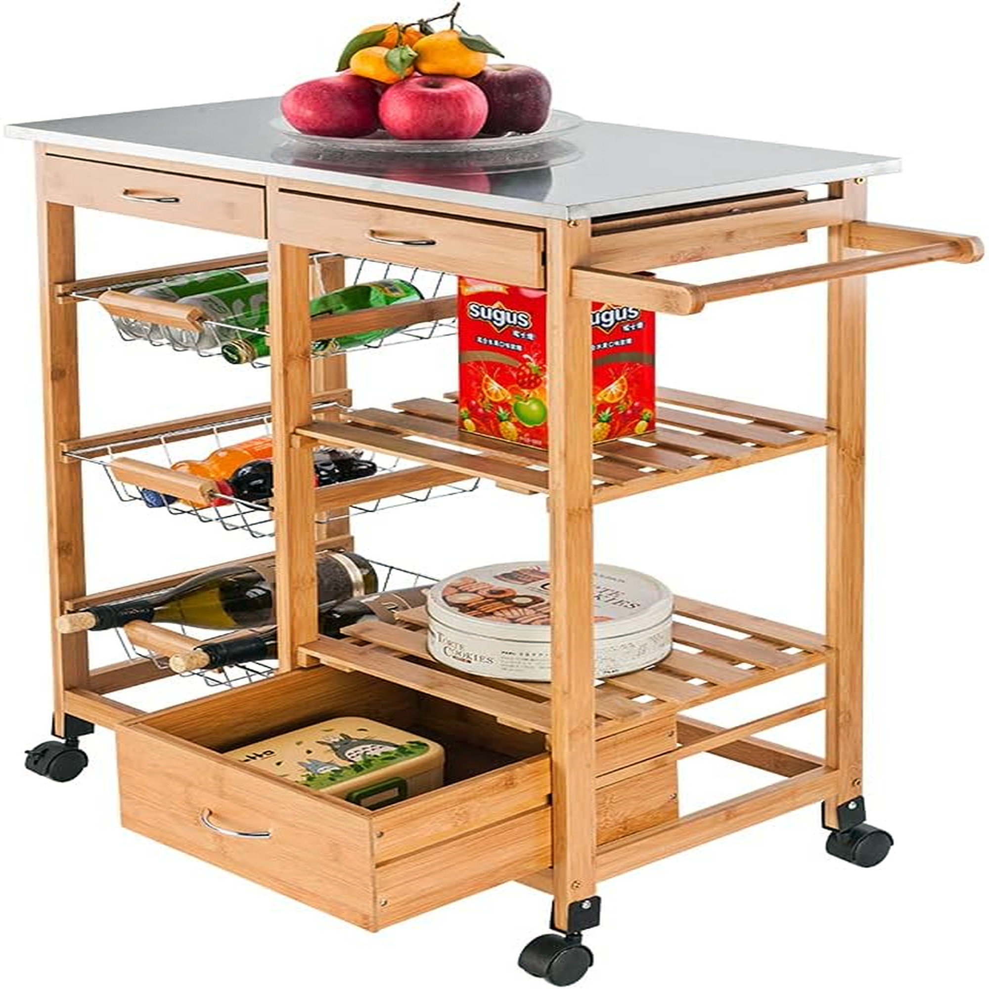 Latitude Run Kitchen Island And Carts Kitchen Island With Storage Barratt Kitchen Cart